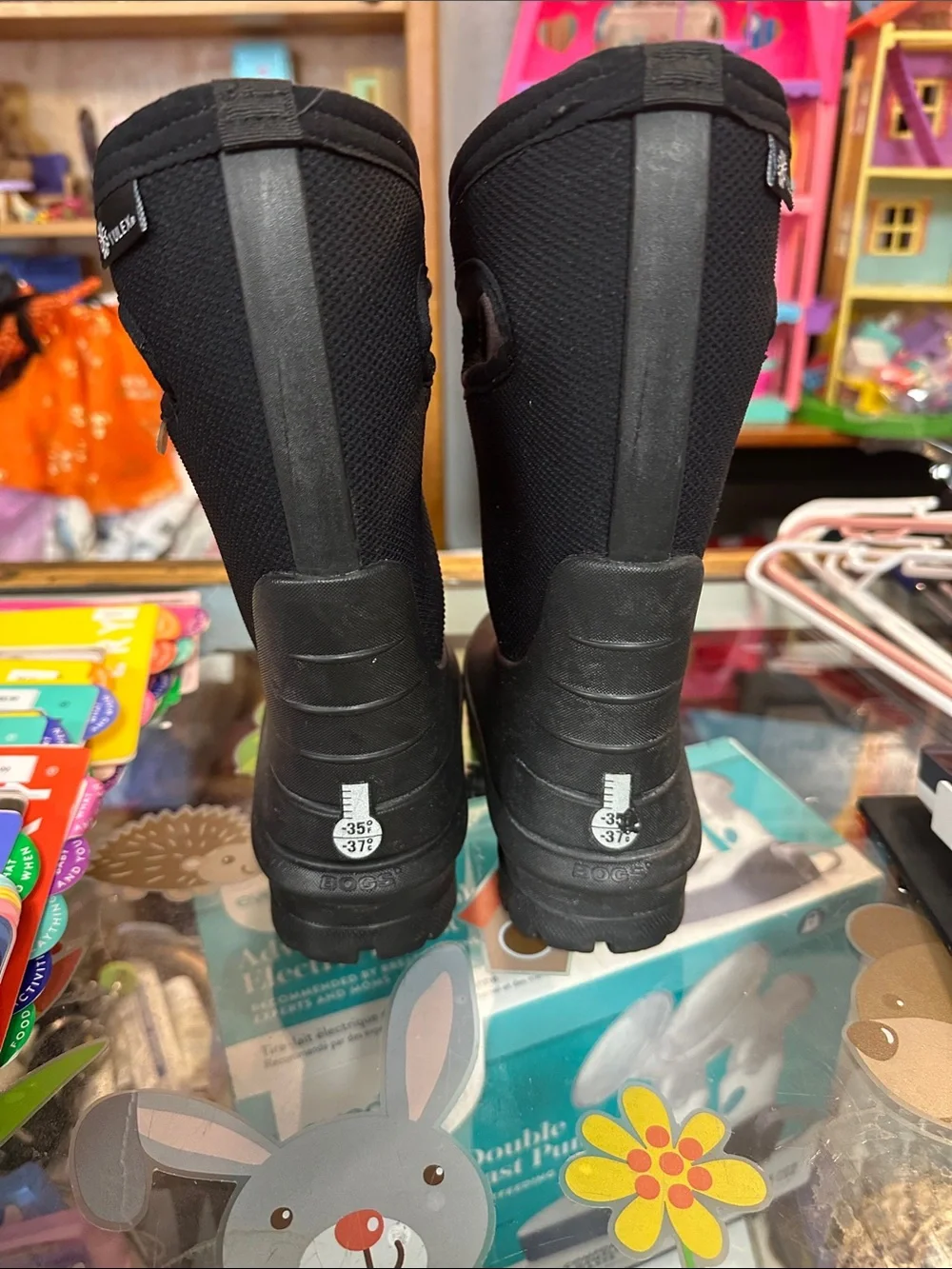 Kids Black Rain Boots - Unbranded